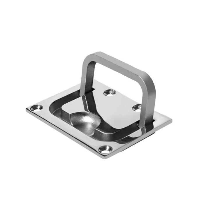 316 Stainless Steel Hatch Square Flush Llift Ring Handle Marine Locker