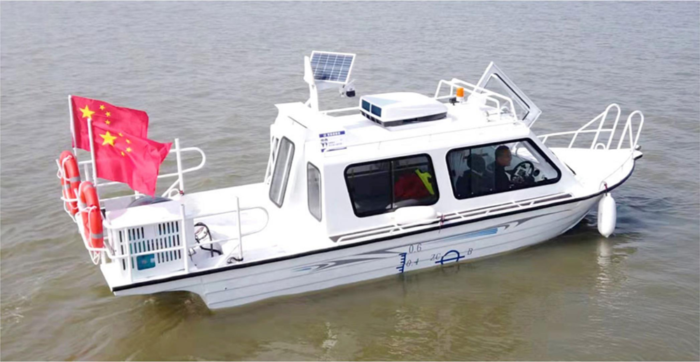 Aluminum Alloy Working boat with awning 6.50meters