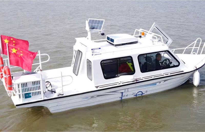 Aluminum Alloy Working boat with awning 6.50meters